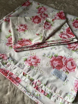 £34.99 • Buy CATH KIDSTON ~WHITE FLORAL KING SIZE DUVET COVER And 2 PILLOW CASES ~ Rose