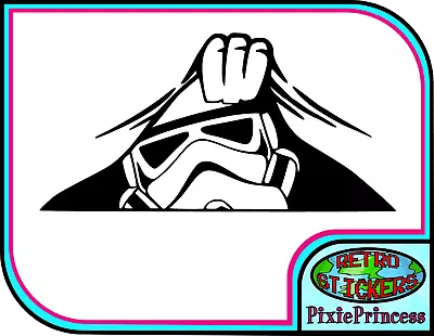 £3.05 • Buy Star Wars Storm Trooper E Vinyl Sticker Car Bike Truck Window Wall Art Decal