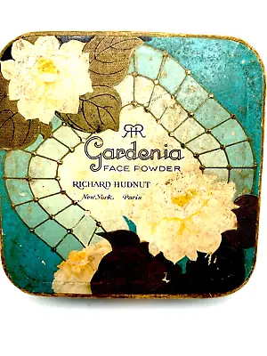 Vintage Face Powder Box.  Gardenia By Richard Hudnut.    3- 1/2 Oz.  1930. • $19