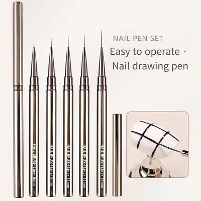 1pcs Kolinsky Acrylic Nail Art Liner Striping Brush Fine Line Detail Painting ☆ • $3.39