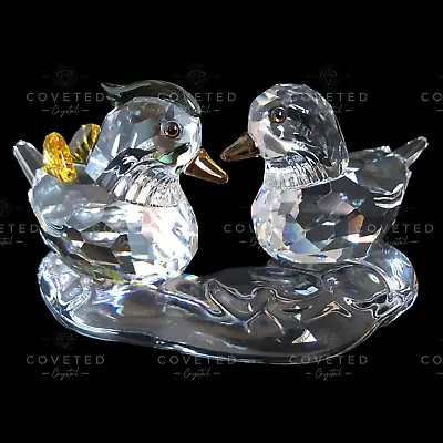 RARE Swarovski Crystal MANDARIN DUCKS (PAIR) 858736 Mint Boxed Retired • £125