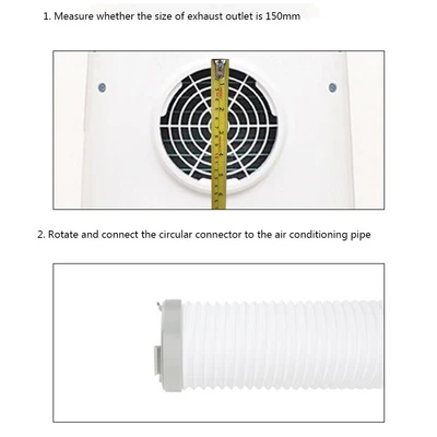 $12.62 • Buy Portable Air Conditioner Exhaust Hose Coupler A/C Unit Tube Connector Adapter