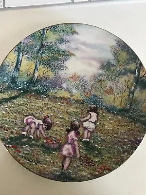 Picking Flowers Collectors Plate By Dominic Mingolla Calhouns Collectors 1977 • $16.99