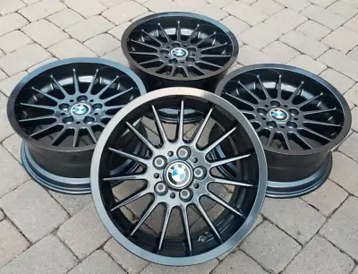 BMW E24 M6 E28 M5 E9 E36 E46 E39 E30 M3 OEM 17x8 Anthracite Style 32 Wheels Rims • $1595