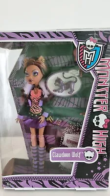 £106 • Buy New Monster High Clawdeen Wolf Doll Pet & Diary Classic Original Costume