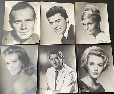 1960s Hollywood Stars Heston Ann Margret Anthony Quinn Oversize Photo Lot (10p) • $19.97