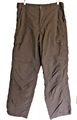 Eastern Mountain Sports EMS Men's Dark Taupe Convertible Cargo Pants - Size 34 • $17.99