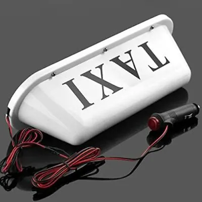 $28.99 • Buy 35cm Taxi Roof Sign Aerodynamic Magnetic Taximeter Cab Top Lamp 12V Light White 