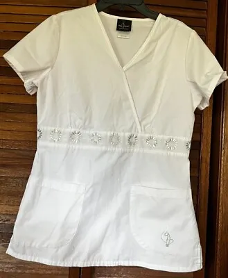 Baby Phat Women's White Scrub Top-size Xs • $12