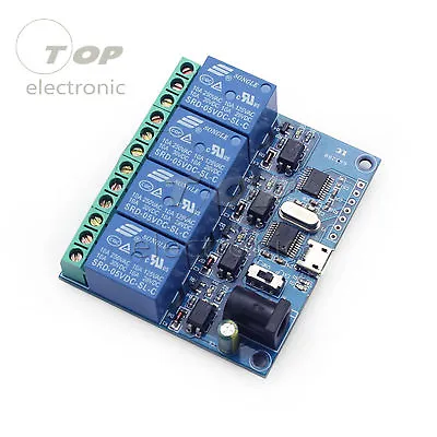 USB 5V 4 Channel Relay Module Smart Switch USB Control Module Serial Port • $6.98