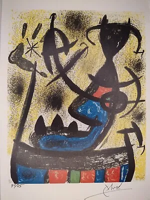 COA Joan Miro Painting Print Poster Wall Art Signed & Numbered • $74.95