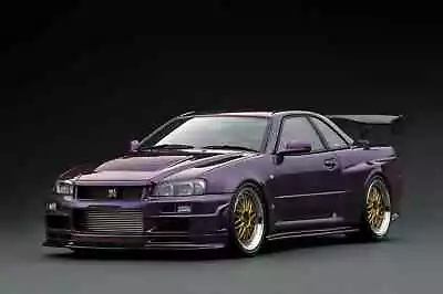 *RARE* 1/18 Ignition Model IG1832 Nismo R34 GT-R R-tune Midnight Purple BBS JDM • $650