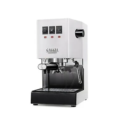 Gaggia Classic Evo Pro White | Manual Espresso Coffee Machine Polar White • £499