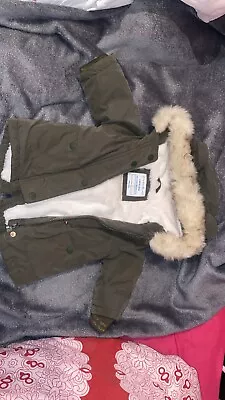 Primark Baby Girl Bear Coat  0-3 • £5