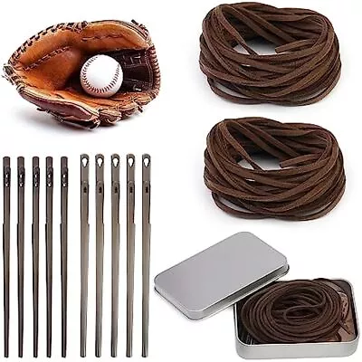 Leather Lacing Needle Sewing Tool DIY Knitting Kit For Baseball & Softball Glove • $10.78