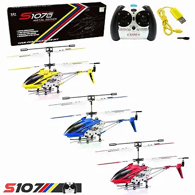 Mini Remote Control Helicopter Syma S107G RC Helicopter 3.5CH Toy Gifts For Kids • $22.78