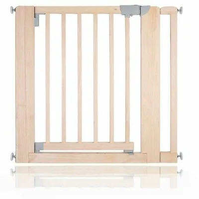 £34.95 • Buy Wooden Pressure Fit Dog Gate, Natural 81cm - 89cm Premium Pet Gate By Bettacare