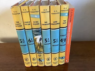 Seven C S Forester Hornblower Books • £25