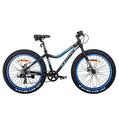 $544.65 • Buy Trinx Tiger T106 Fat Bike Shimano 7 Speed Bicycle Blue