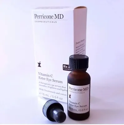 ☆NEW☆ PERRICONE MD VITAMIN C ESTER EYE SERUM Rx 2 CORRECT 0.5 OZ. AMAZING BOXED! • $21