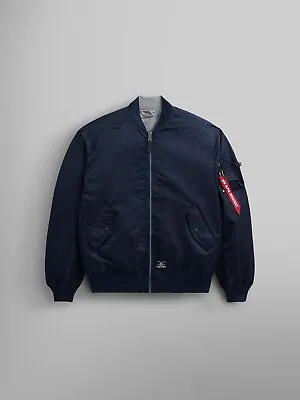 Alpha Industries Jacket Navy Blue Medium M L-2B MOD GEN II BOMBER JACKET • $135