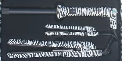 Hsk 28 Velvet Touch Zebra Curling Iron And Iron Set • $150