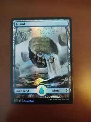 MTG Island (258) #258/274 Full Art Battle For Zendikar (BFZ) Foil - NM • $2.50