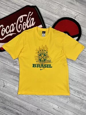 Vintage Nike Brasil National Team #10 Football T Shirt  • $45