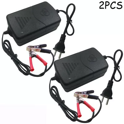 2PCS 12V Car Battery Charger Maintainer Trickle RV For Truck Motorcycle ATV Auto • $11.85