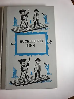 Adventures Of Huckleberry Finn Mark Twain Junior Deluxe Edition Presumed 1954 W4 • $18.81