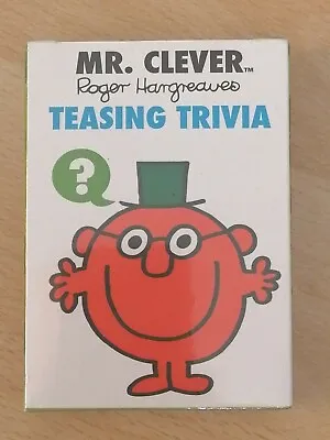 Mr Men Mr Clever Teasing Trivia Card Game By Talking Tables New & Sealed • £5.99