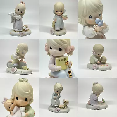 Vintage Precious Moments 94-97 Figurines Rare Growing In Grace Birthday Enesco • $9.94