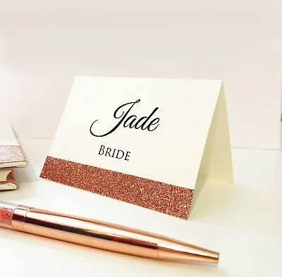 £24.99 • Buy Personalised Table Place Cards Guest Name Card Weddings Birthday Christmas Party