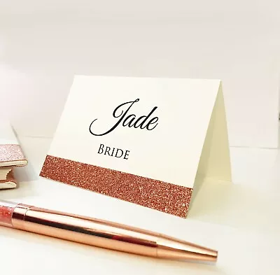£24.99 • Buy Personalised Table Place Cards Guest Name Card Weddings Birthday Christmas Party