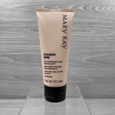 Mary Kay TimeWise Hand & Décolleté Cream Sunscreen SPF 15 3oz Dry To Oily Skin • $9.99