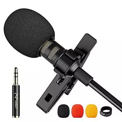 PoP Voice 12.8 Feet Lavalier Lapel Microphone Professional Grade Omnidirectional • $20.62