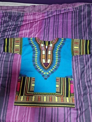 £9.99 • Buy Traditional Costume African Tribal Dashiki Print Vintage T-Shirt Unisex Size XL