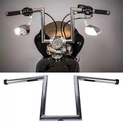 $59.20 • Buy Motorcycle Custom Z-Bars 1  Drag Ape Hanger Handlebars For Harley Chopper Honda