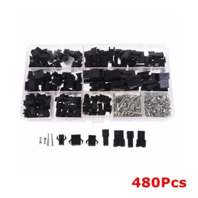 480Pcs 2P 3P 4P DuPont Cable Male Female SM2.54 Terminal Connector Plug Kit • $15.29