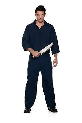 Blue Horror Adult Jumpsuit Costume Michael Myers Halloween • $54.88