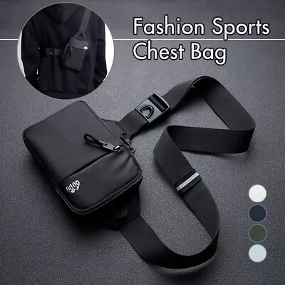 Mens Shoulder Sling Chest Bag Sport Outdoor Crossbody Wallet Nylon Waterproof • $13.26