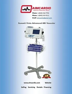 Summit Vista AVS L500VA| Advanced Vascular System| 2 Year Warranty • $9220