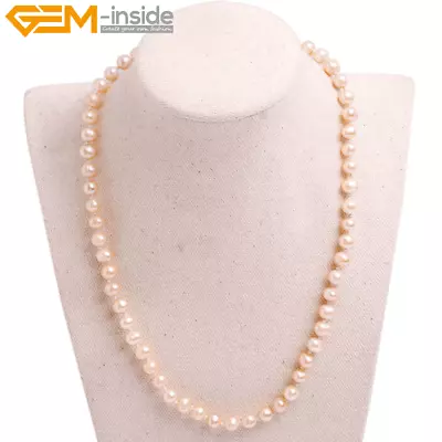 Handmade Cultured Freshwater Pearl Beaded Jewelry Necklaces Gift Idea Healing • $9.97