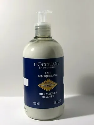 L'OCCITANE IMMORTELLE MILK MAKE UP REMOVER 16.9 OZ/500 ML Large Size NEW • $49.99