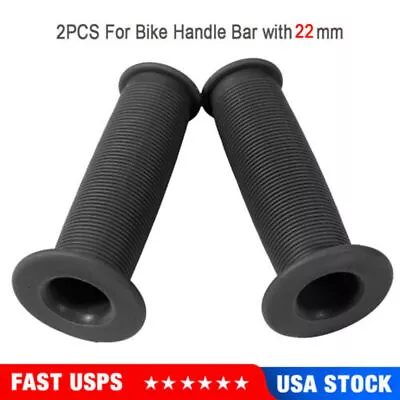 Pair 22mm Motorcycle Scooter Bicycle Anti-Slip Soft Rubber Handlebar Hand Grips • $2.15