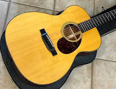 2014 CF Martin Custom Shop OM-18 Acoustic Guitar W Case Natural • $2700