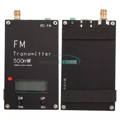 2000Meters FM Transmitter 0.5W 500mW With Display Stereo 76-108MHz TYPE-C USB • $29.99