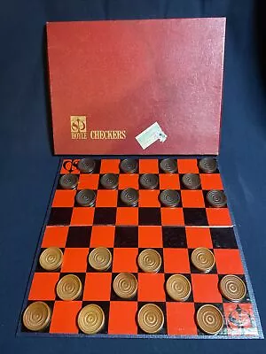 Vtg ‘64 Hoyle Checkers Game Stancraft Products USA Complete With Red Box #1060 • $18.89