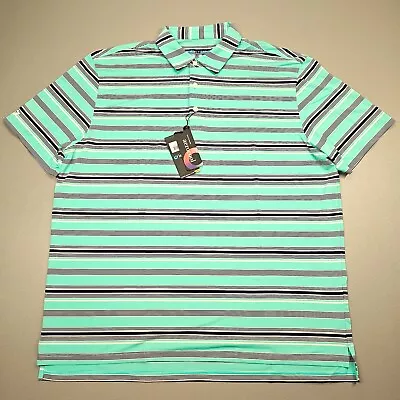 IBKUL Aerocool Golf Polo Shirt Short Sleeve Performance Stretch Men's Size 2XL • $61.17