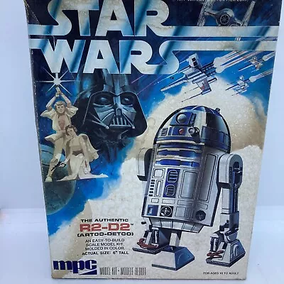 Vintage 1977 MPC Star Wars R2-D2 Scale Model Kit BOX ONLY • $10.99